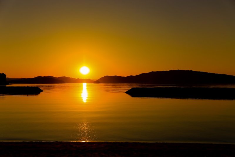 瀬戸内の夕日